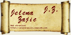 Jelena Zajić vizit kartica